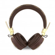 Guess PU Leather 4G Metal Logo Bluetooth Headphones (brown) 2