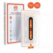 Mobile Origin Screen Guard Tempered Glass 2 Pack - 2 броя калени стъклени защитни покрития за дисплея на iPhone 15, iPhone 15 Pro (прозрачен)