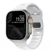 Nomad Sport Band - силиконова каишка за Apple Watch 42мм, 44мм, 45мм, Ultra 49мм (бял)