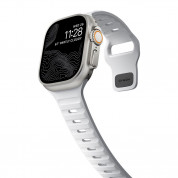 Nomad Sport Band - силиконова каишка за Apple Watch 42мм, 44мм, 45мм, Ultra 49мм (бял) 5