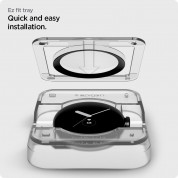 Spigen ProFlex EZ Fit Hybrid Glass Protector 2 Pack for Google Pixel Watch (black-clear) 8