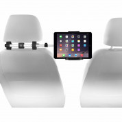 Macally Dual Position Car Seat Headrest Mount - поставка за смартфон или таблет за седалката на автомобил (сребрист)