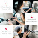 Macally Dual Position Car Seat Headrest Mount - поставка за смартфон или таблет за седалката на автомобил (сребрист) 7