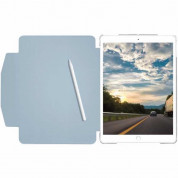 Macally Stand Case - полиуретанов калъф с поставка за iPad 9 (2021), iPad 8 (2020), iPad 7 (2019) (син) 5