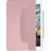 Macally Stand Case - полиуретанов калъф с поставка за iPad 9 (2021), iPad 8 (2020), iPad 7 (2019) (розов) 1