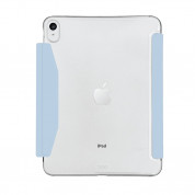 Macally Stand Case - полиуретанов калъф с поставка за iPad 10 (2022) (син) 2