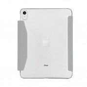 Macally Stand Case - полиуретанов калъф с поставка за iPad 10 (2022) (сив) 2