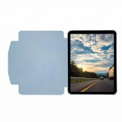 Macally Stand Case - полиуретанов калъф с поставка за iPad Pro 11 M2 (2022), iPad Pro 11 M1 (2021), iPad Pro 11 (2020), iPad Pro 11 (2018), iPad Air 5 (2022), iPad Air 4 (2020) (син) 6