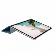 Macally Stand Case - полиуретанов калъф с поставка за iPad Pro 11 M2 (2022), iPad Pro 11 M1 (2021), iPad Pro 11 (2020), iPad Pro 11 (2018), iPad Air 5 (2022), iPad Air 4 (2020) (син) 4