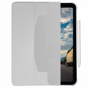 Macally Stand Case - полиуретанов калъф с поставка за iPad Pro 11 M2 (2022), iPad Pro 11 M1 (2021), iPad Pro 11 (2020), iPad Pro 11 (2018), iPad Air 5 (2022), iPad Air 4 (2020) (сив) 1