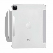 Macally Stand Case - полиуретанов калъф с поставка за iPad Pro 11 M2 (2022), iPad Pro 11 M1 (2021), iPad Pro 11 (2020), iPad Pro 11 (2018), iPad Air 5 (2022), iPad Air 4 (2020) (сив) 4