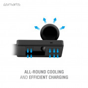4smarts UltiMag Trident 3-in-1 Magnetic Wireless Charger 20W - тройна поставка (пад) за безжично зареждане за iPhone с Magsafe, Apple Watch, AirPods Pro и Qi съвместими мобилни устройства (черен) 12