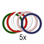 4smarts UltiMag Colour Metal Ring Magnetic Ring Set - магнитен пръстен за смартфони и кейсове, съвместим с MagSafe аксесоари (5 броя) 1
