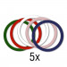 4smarts UltiMag Colour Metal Ring Magnetic Ring Set - магнитен пръстен за смартфони и кейсове, съвместим с MagSafe аксесоари (5 броя) 2