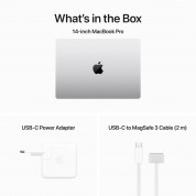 Apple MacBook Pro 14.2 CPU 12-Core, M3 Pro Chip, GPU 18-Core, 18GB Unified Memory, SSD 1T (сребрист) (модел 2023)  3
