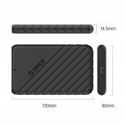 Orico USB-C HDD SSD 2.5 Hard Drive Enclosure - външна кутия за 2.5 инча дискове (черен) 8