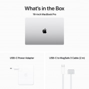 Apple MacBook Pro 16.2 CPU 16-Core, M3 Max Chip, GPU 40-Core,48GB Unified Memory, SSD 1TB (сребрист) (модел 2023)  3