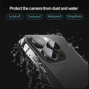 Nillkin CLRFilm Tempered Glass Lens Protector - предпазни стъклени лещи за камерата на iPhone 15 Pro, iPhone 15 Pro Max (черен) 6