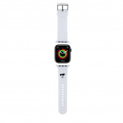 Karl Lagerfeld Choupette Head NFT Silicone Watch Strap - силиконова каишка за Apple Watch 38мм, 40мм, 41мм (бял) 1