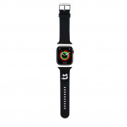 Karl Lagerfeld Choupette Head NFT Silicone Watch Strap - силиконова каишка за Apple Watch 42мм, 44мм, 45мм, Ultra 49мм (черен) 1