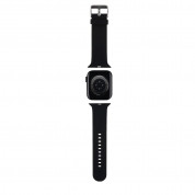 Karl Lagerfeld Karl and Choupette Head NFT Silicone Watch Strap for Apple Watch 42mm, 44mm, 45mm, Ultra 49mm (black) 2