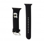 Karl Lagerfeld Karl Head NFT Silicone Watch Strap for Apple Watch 38mm, 40mm, 41mm (black)