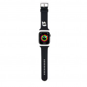 Karl Lagerfeld Karl Head NFT Silicone Watch Strap - силиконова каишка за Apple Watch 38мм, 40мм, 41мм (черен) 1