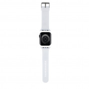 Karl Lagerfeld Karl Head NFT Silicone Watch Strap for Apple Watch 42mm, 44mm, 45mm, Ultra 49mm (white) 2