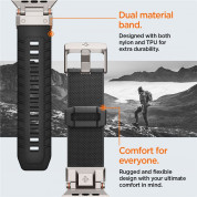 Spigen DuraPro Armor Band - силиконова каишка за Apple Watch 42мм, 44мм, 45мм, Ultra 49мм (черен) 11