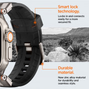 Spigen DuraPro Armor Band - силиконова каишка за Apple Watch 42мм, 44мм, 45мм, Ultra 49мм (черен) 10