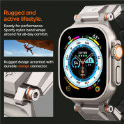 Spigen DuraPro Armor Band - силиконова каишка за Apple Watch 42мм, 44мм, 45мм, Ultra 49мм (черен) 8