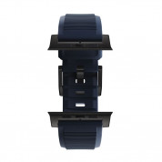 Nomad Rugged Strap - силиконова каишка за Apple Watch 42мм, 44мм, 45мм, Ultra 49мм (син-черен) 8