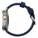 Nomad Rugged Strap - силиконова каишка за Apple Watch 42мм, 44мм, 45мм, Ultra 49мм (син-сребрист) 3