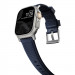 Nomad Rugged Strap - силиконова каишка за Apple Watch 42мм, 44мм, 45мм, Ultra 49мм (син-сребрист) 6