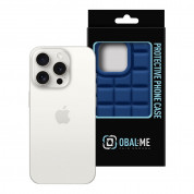 OBALME Block TPU Case - удароустойчив силиконов (TPU) калъф за iPhone 15 Pro (син) 2