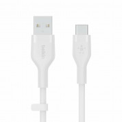 Belkin Boost Charge Flex USB-A to USB-C Cable - кабел за устройства с USB-C порт (300 см) (бял)