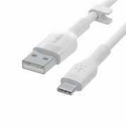 Belkin Boost Charge Flex USB-A to USB-C Cable - кабел за устройства с USB-C порт (300 см) (бял) 2