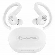 JLAB Jbuds Air Sport TWS Earbuds - безжични спортни блутут слушалки със зареждащ кейс за мобилни устройства (бял) 2