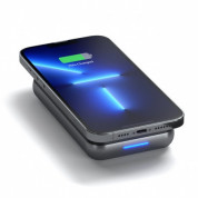 Satechi Duo Wireless Charger Power Stand 10000 mAh - безжична външна батерия за iPhone с MagSafe и Qi съвместими мобилни устройства (черен) 8