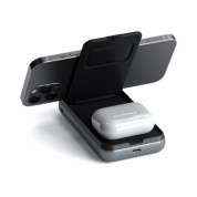 Satechi Duo Wireless Charger Power Stand 10000 mAh - безжична външна батерия за iPhone с MagSafe и Qi съвместими мобилни устройства (черен) 7