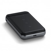 Satechi Duo Wireless Charger Power Stand 10000 mAh - безжична външна батерия за iPhone с MagSafe и Qi съвместими мобилни устройства (черен) 4