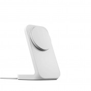 Nomad Stand One Magnetic Wireless Qi Charging Stand 15W - поставка (пад) за безжично зареждане за iPhone с Magsafe (бял) 4