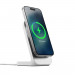 Nomad Stand One Magnetic Wireless Qi Charging Stand 15W - поставка (пад) за безжично зареждане за iPhone с Magsafe (бял) 3