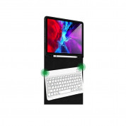 USAMS Winro Case and Bluetooth Keyboard - кожен калъф и безжична блутут клавиатура за iPad Pro 11 M2 (2022), iPad Pro 11 M1 (2021), iPad Pro 11 (2020) (зелен) 2