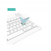 USAMS Winro Case and Bluetooth Keyboard - кожен калъф и безжична блутут клавиатура за iPad Air 5 (2022), iPad Air 4 (2020) (зелен) 3