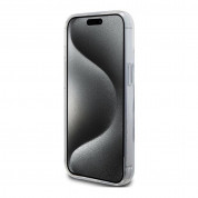 Karl Lagerfeld Ringstand Choupette MagSafe Case - хибриден удароустойчив кейс с MagSafe за iPhone 15 (бял-прозрачен) 3