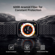 Pitaka Aramid Fiber Air Case - кевларен кейс за Apple Watch Ultra 49мм (черен) 7