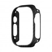 Pitaka Aramid Fiber Air Case - кевларен кейс за Apple Watch Ultra 49мм (черен) 1