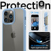 Spigen Crystal Hybrid Case - хибриден кейс с висока степен на защита за iPhone 14 Pro (син-прозрачен) 10