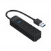 Orico USB-А 3.0 Hub 4 Port - 4-ри портов USB-A хъб с 3 х USB-A 2.0 и 1 х USB-A 3.0 порта (черен)  1